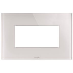 placca ice - in vetro - 4 posti - natural beige - chorusmart