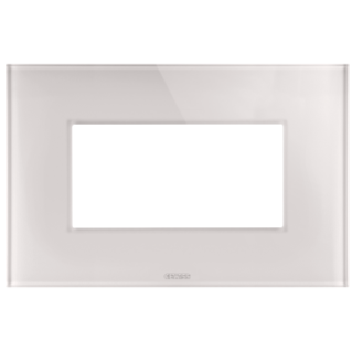 ICE ABDECKRAHMEN - GLAS - 4 MODULE - NATURBEIGE - CHORUS