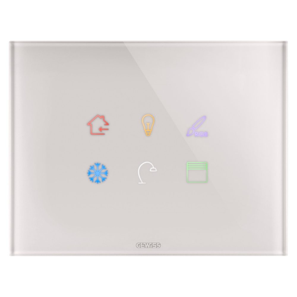  DOKUNMATİK BUZ ÇERÇEVE KNX - CAM İÇERİSİNDE - 6 DOKUNMA ALANLI - NATUREL BEJ - CHORUSMART