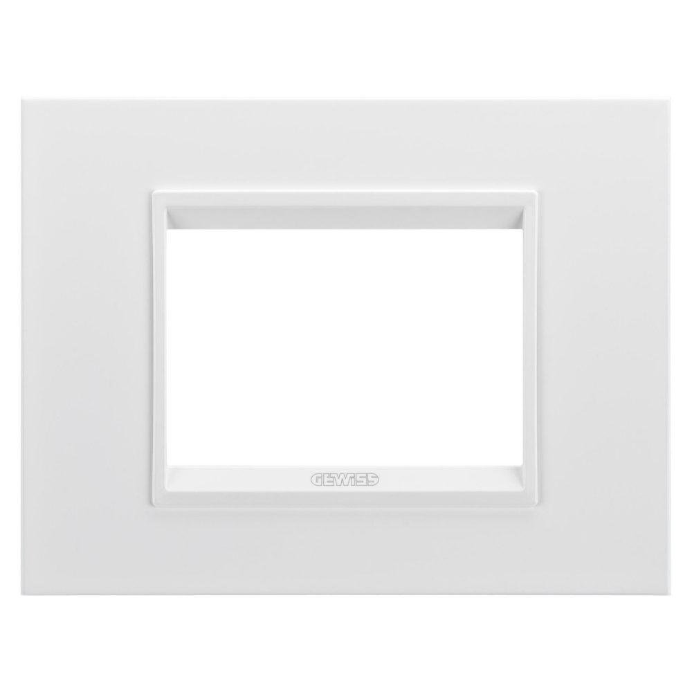  rámeček lux – z technopolymeru – 3 moduly – monochromatická bílá – chorusmart