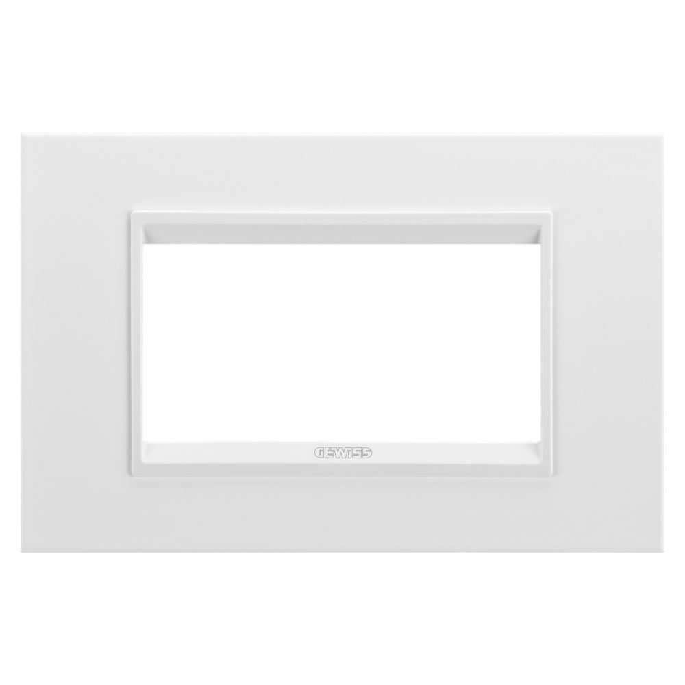  lux abdeckrahmen - in technopolymer - 4 module - monochrom weiss - chorusmart