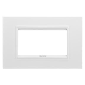 rámeček lux – z technopolymeru – 4 moduly – monochromatická bílá – chorusmart