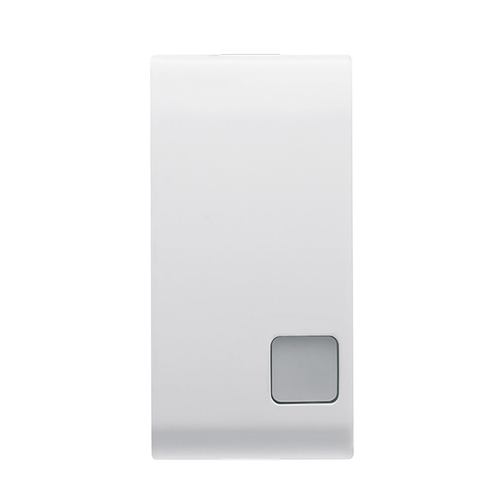  touche de commande interchangeable avec lentille neutre - 1 module - blanc - anti-bactérien - chorusmart