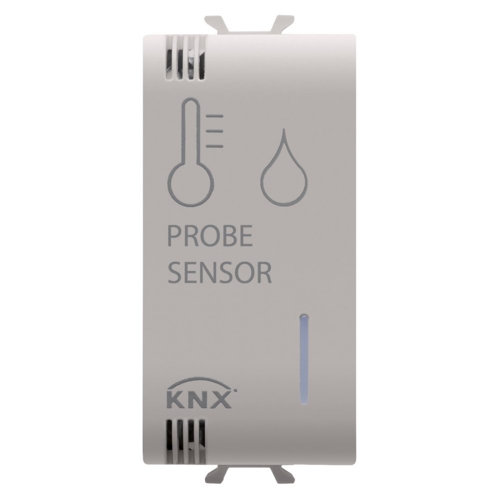  KNX/EASY HŐMÉRSÉKLET/PÁRATARTALOM ÉRZÉKELŐ - 1 MODULOS - BÉZS - CHORUSMART