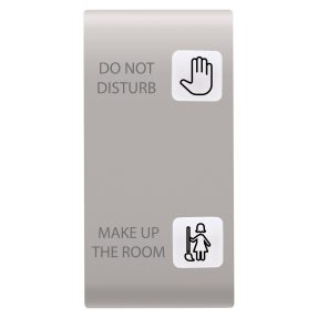 tasto intercambiabile per pulsantiera - soluzione per hotel - 2 lenti - dnd+mur - 1 modulo - natural beige - chorusmart