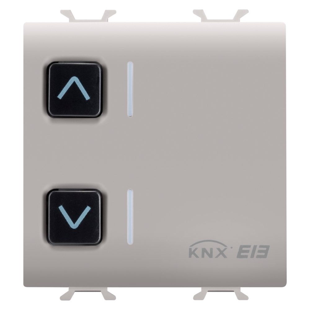 attuatore per tapparelle - 1 canale - 6a - knx - 2 moduli - natural beige - chorusmart