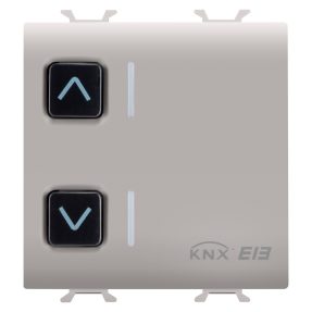 attuatore per tapparelle - 1 canale - 6a - knx - 2 moduli - natural beige - chorusmart