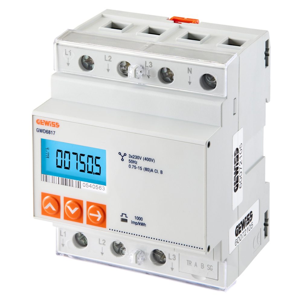  contatore di energia trifase per dlm ambito domestico