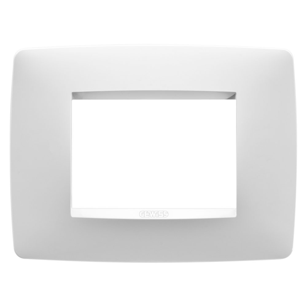  abdeckrahmen one - in lackiertem technopolymer - 3 modul - weiss satiniert - chorusmart
