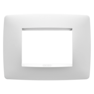 ONE PLATE - IN PAINTED TECHNOPOLYMER - 3 MODULE - SATIN WHITE - CHORUS