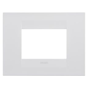 plaque geo - en technopolymère peint - 3 modules - blanc satin - chorusmart