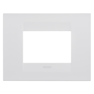 GEO PLATE - IN PAINTED TECHNOPOLYMER - 3 MODULES - SATIN WHITE - CHORUS