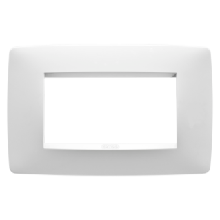 ONE PLATE - IN PAINTED TECHNOPOLYMER - 4 MODULE - SATIN WHITE - CHORUS