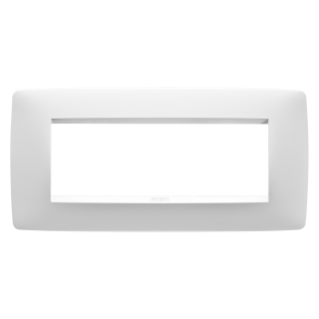 PLACA ONE - TECNOPOLÍMERO BARNIZADO - 6 MÓDULOS - BLANCO SATINADO - CHORUS