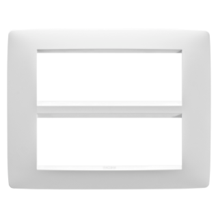 PLACA ONE - TECNOPOLÍMERO BARNIZADO - 12 MÓDULOS - BLANCO SATINADO - CHORUS
