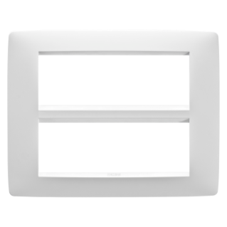 ONE PLATE - IN PAINTED TECHNOPOLYMER - 12 MODULE - SATIN WHITE - CHORUS