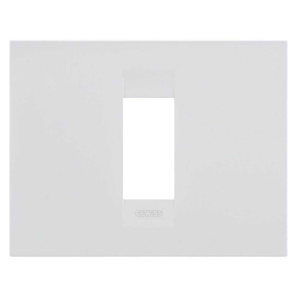  plaque geo - en technopolymère peint - 1 module - blanc satin - chorusmart