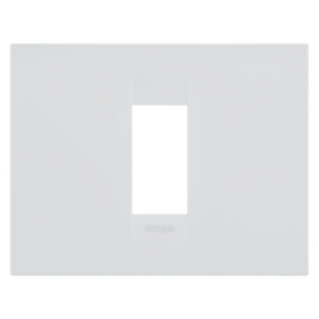 GEO PLATE - IN PAINTED TECHNOPOLYMER - 1 MODULE - SATIN WHITE - CHORUSMART