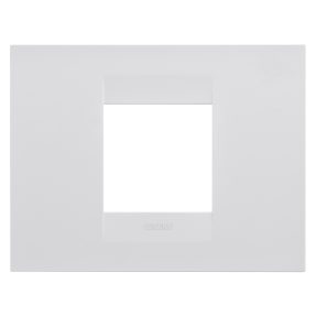 plaque geo - en technopolymère peint - 2 modules - blanc satin - chorusmart