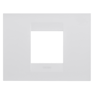 GEO PLATE - IN PAINTED TECHNOPOLYMER - 2 MODULES - SATIN WHITE - CHORUSMART