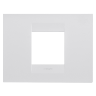 GEO PLATE - IN PAINTED TECHNOPOLYMER - 2 MODULES - SATIN WHITE - CHORUS