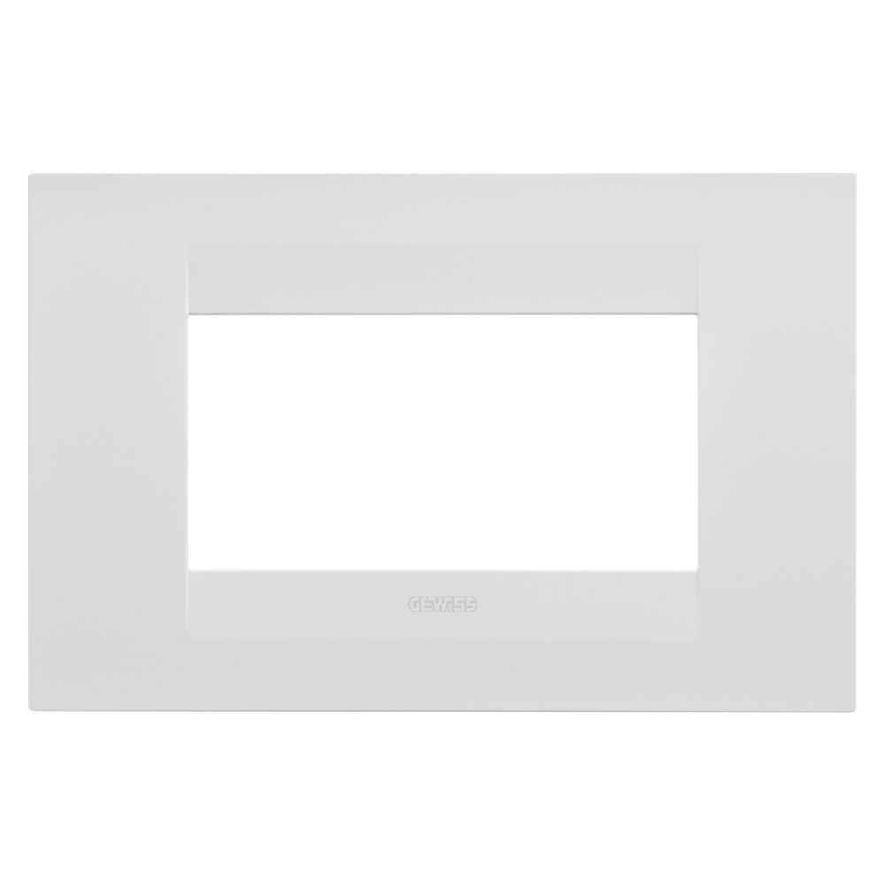  geo plate - in painted technopolymer - 4 modules - satin white - chorusmart