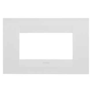 GEO PLATE - IN PAINTED TECHNOPOLYMER - 4 MODULES - SATIN WHITE - CHORUSMART