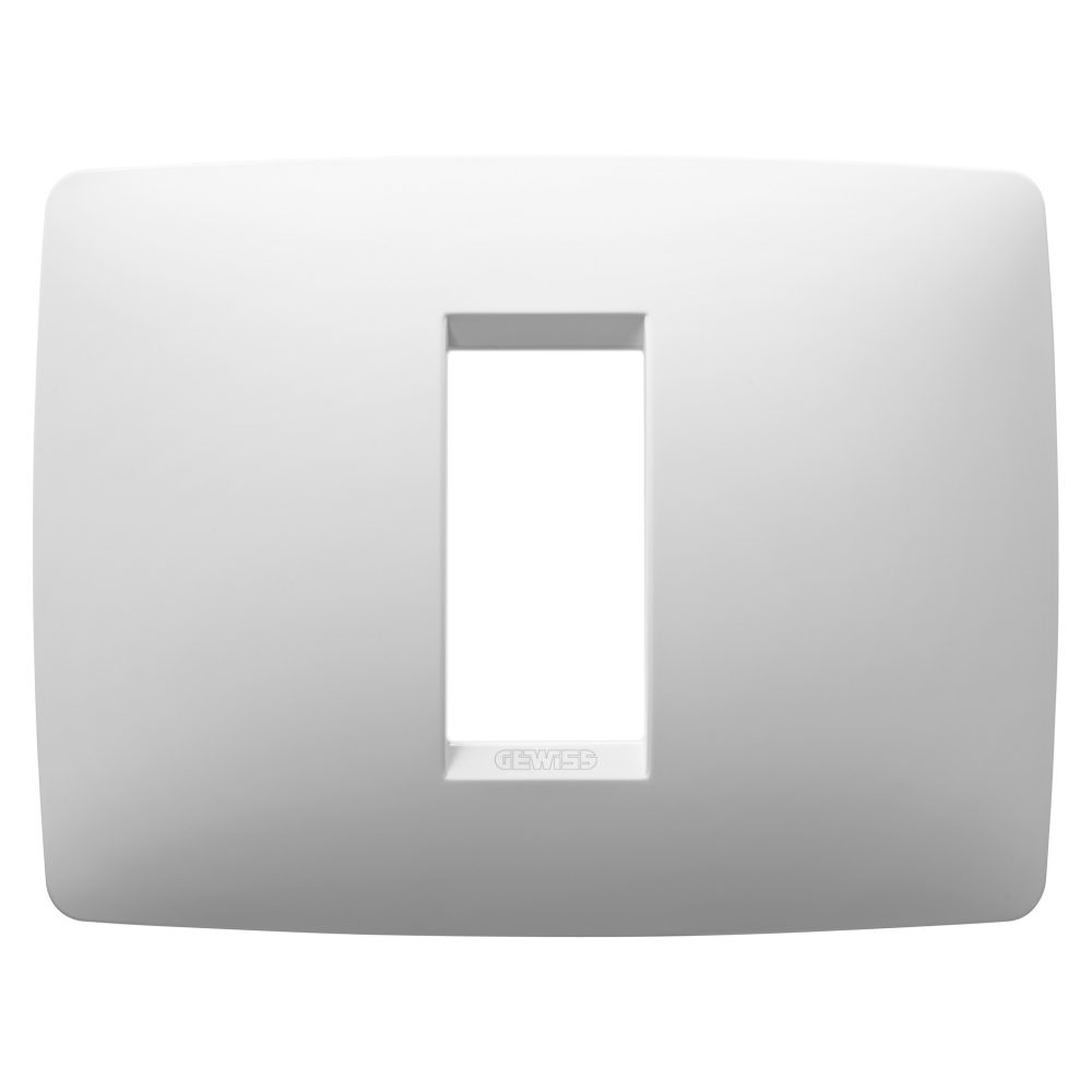  placa one - tecnopolímero barnizado - 1 módulo - blanco satinado - chorusmart