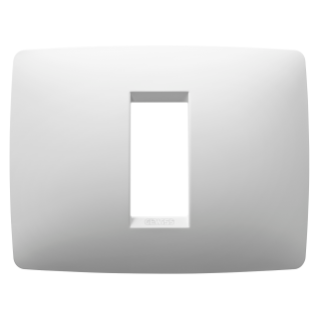 PLACA ONE - TECNOPOLÍMERO BARNIZADO - 1 MÓDULO - BLANCO SATINADO - CHORUS