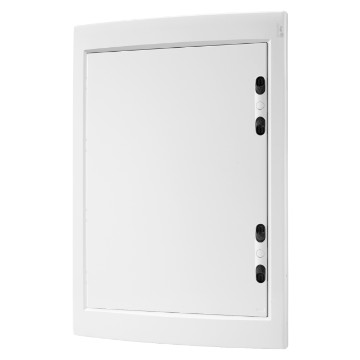 Distribution front kit windowed panels and extractable frame predisposed for housing the terminal blocks - White RAL 9016 - Antibacterial