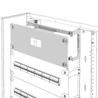 INSTALLATION KIT FOR MCCB'S ON PLATE - VERTICAL - FIXED VERSION - MSX/E/M 1000 - 600x600MM