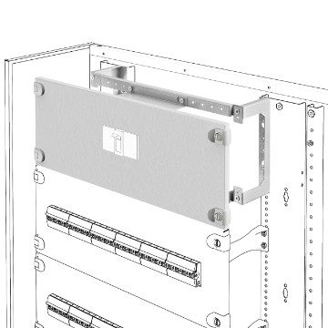 Montagesatz für MCCBs bis 630 A in vertikaler Position, feste Ausführung