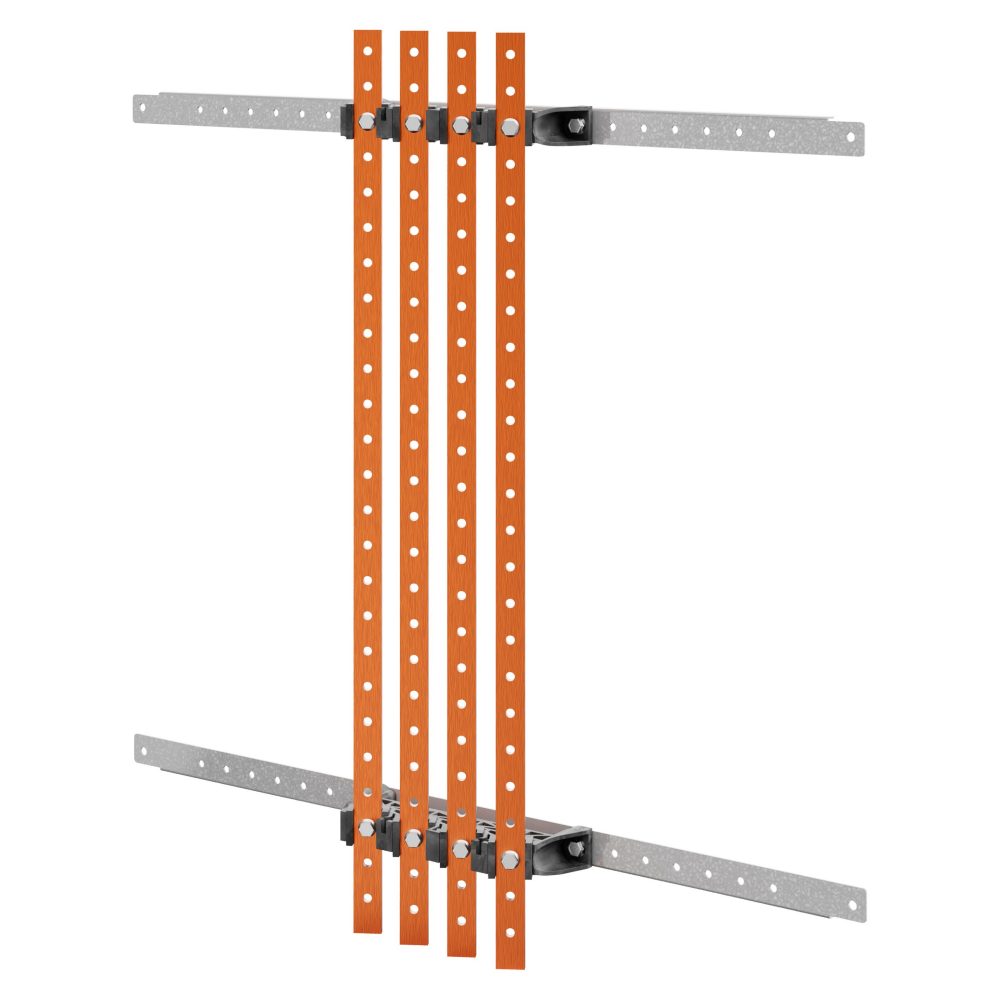  coppia di portabarre - per barre piatte 30x10 - 630a - per strutture p=800 - vano affiancato esterno - per qdx 1600h