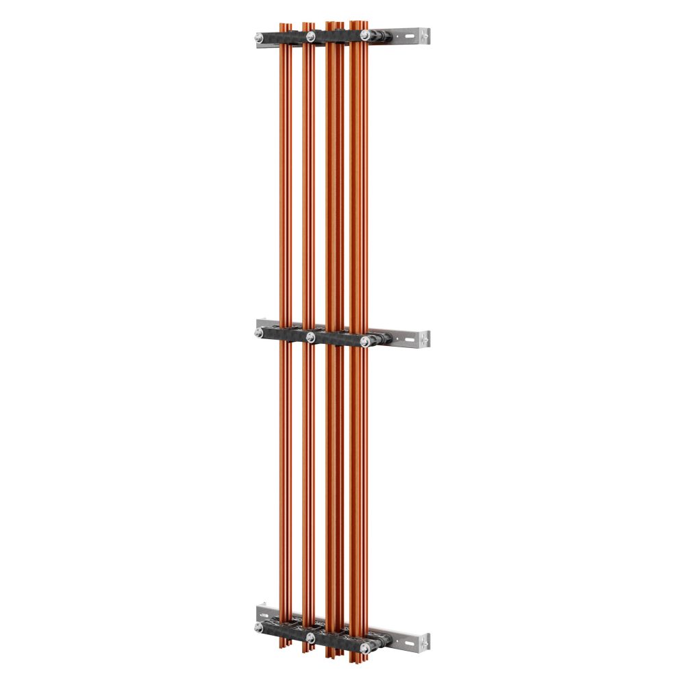  coppia di portabarre - per barre sagomate - 800-1250-1600a - per strutture p=600-800 - struttura b=600 - per qdx 1600h