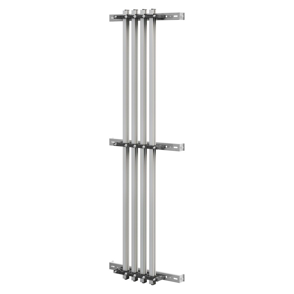  coppia di portabarre - per barre sagomate in alluminio - 630-800a - per strutture p=600-800 - struttura b=600 - per qdx 1600h
