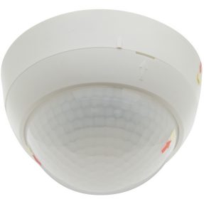 SENSORE DI PRESENZA ON/OFF MASTER IP20 CON CREPUSCOLARE INTEGRATO A PLAFONE - OTTICA GH - ALTEZZA D'INSTALLAZIONE MASSIMA 16M.