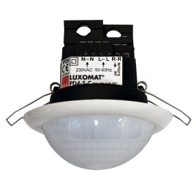 CAPTEUR DE PRÉSENCE ESCLAVE IP20 ENCASTRÉ - COMPATIBLE AVEC CAPTEUR MAÎTRE DALI ET MARCHE/ARRÊT TYPE OPTIQUE COULOIR - HAUTEUR D’INSTALLATION MAXIMALE 2,7 M