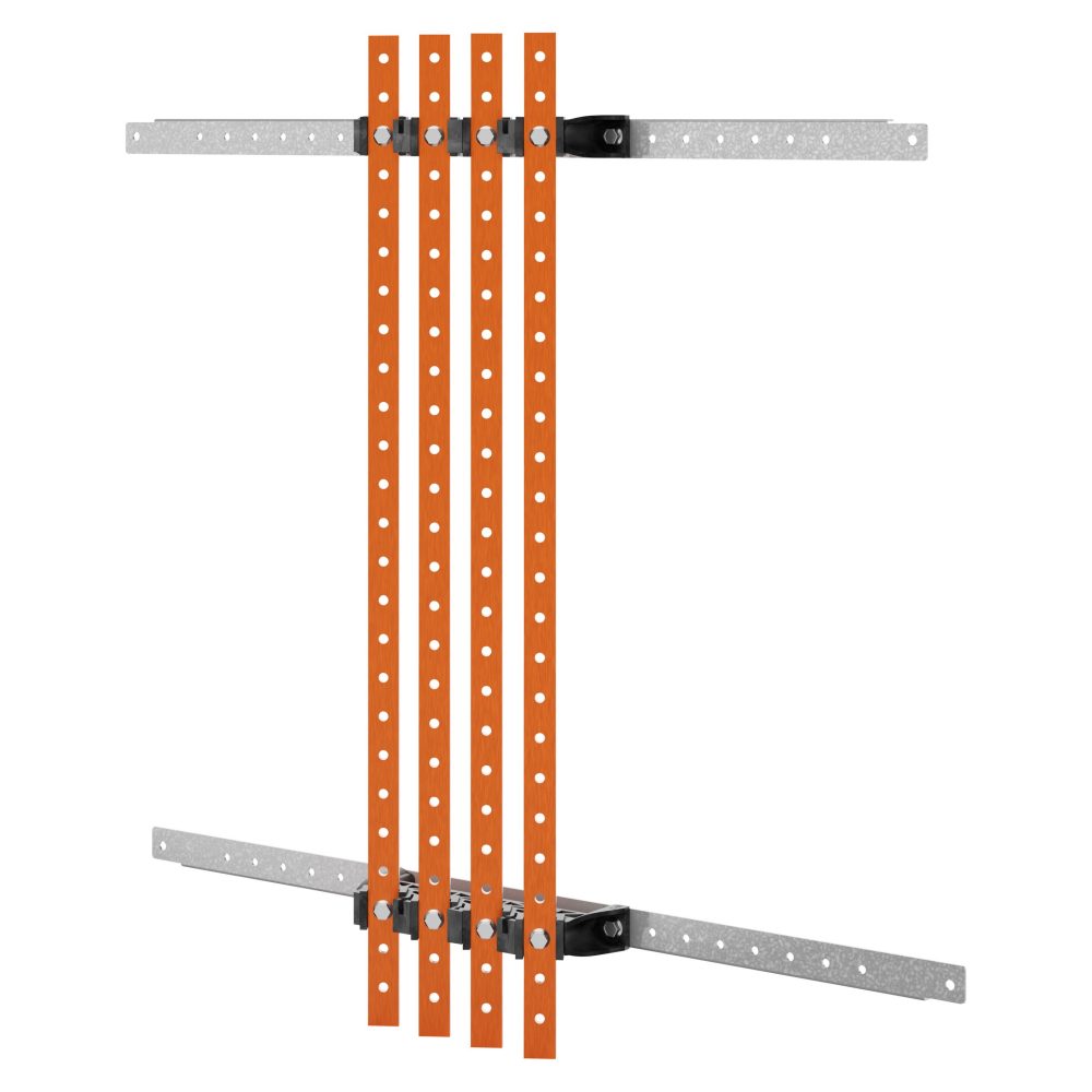 para uchwytów do szyn - do szyn płaskich 25x4-30x5 - 250-400a - do konstrukcji d=300 - konstrukcje l=850 - do qdx 630l