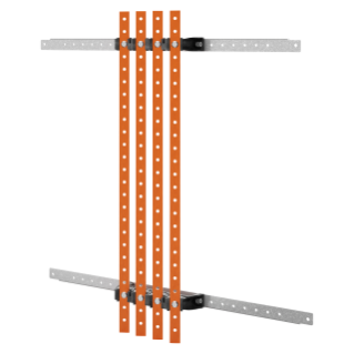 PAIR OF BUSBAR-HOLDER - FOR FLAT BUSBARS 25x4-30x5 - 250-400A - FOR STRUCTURES D=300 - STRUCTURES L=850 - FOR QDX 630L