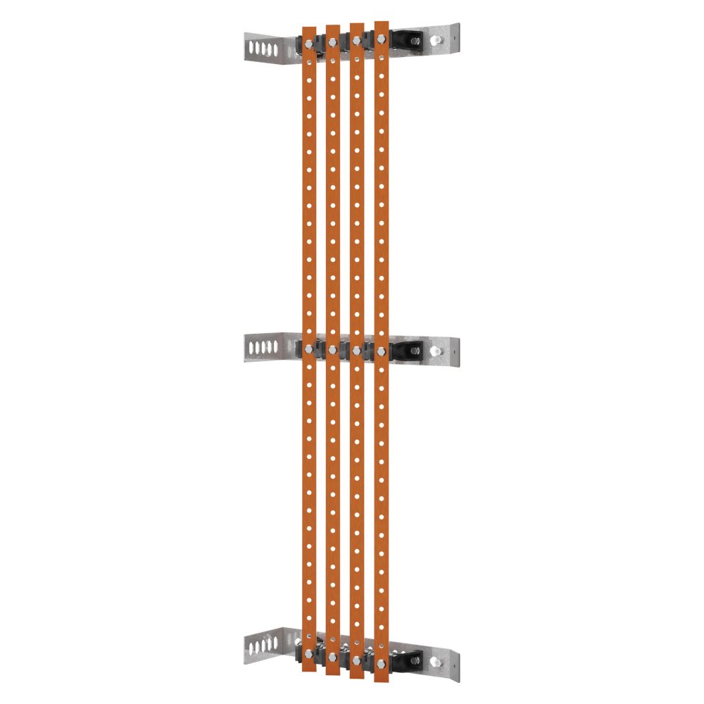  paire de porte-barres omnibus - pour barres omnibus plates 25x4-30x5 - 250-400 a - pour structures d=200-300 - compartiment externe - pour qdx 630l