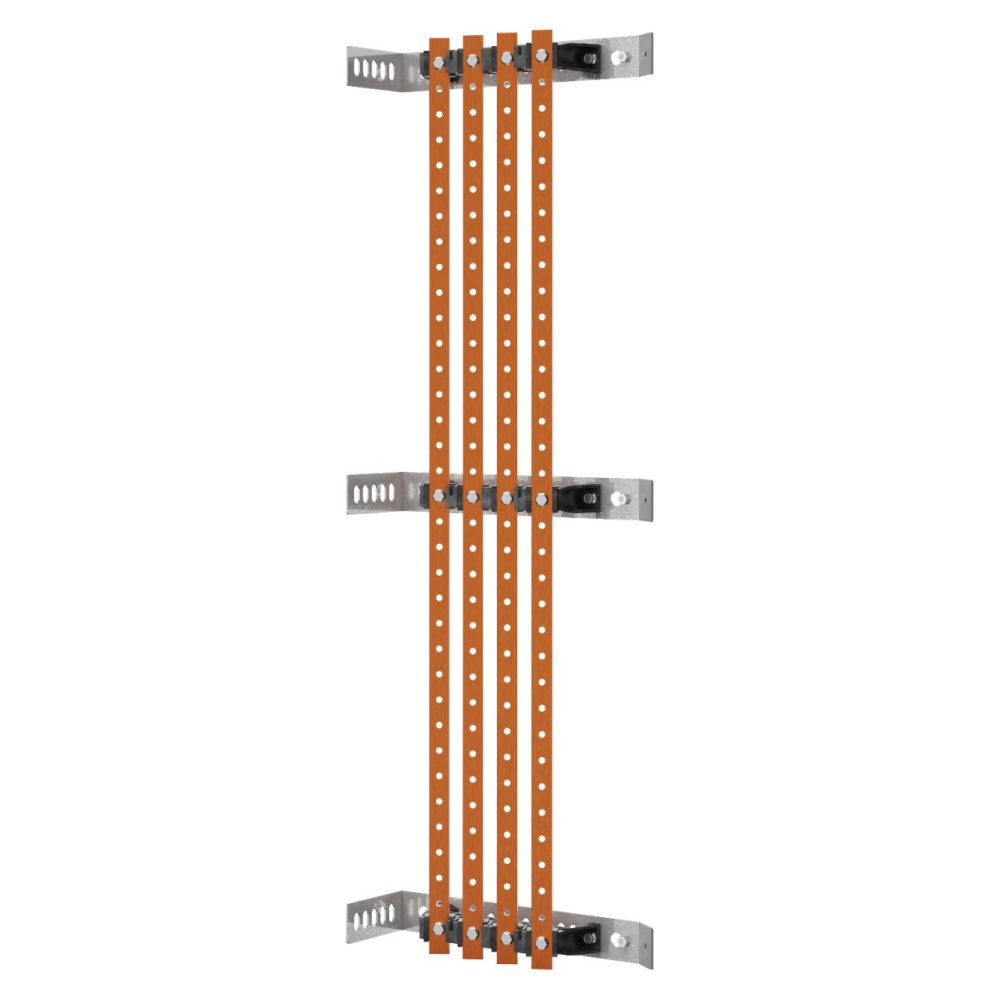  PAAR SAMMELSCHIENEN-HALTER - FÜR FLACHE SAMMELSCHIENEN 25x4-30x5 - 250-400A - FÜR GESTELLE D=200-300 - AUSSENFACH - FÜR QDX 630L