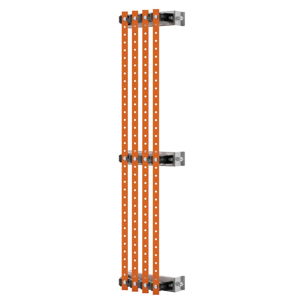  pair of busbar-holder - for flat busbars 20x5-30x5 - 250-400a - for structures d=250-400 - side compartment - for qdx 630h