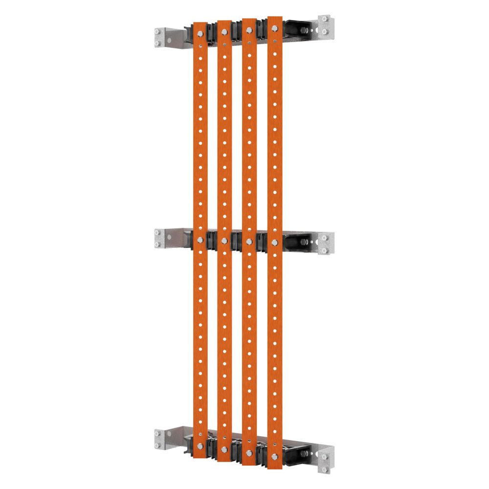 paire de porte-barres omnibus - pour barres omnibus plates 30x10 - 630 a - pour structures d=400 - structures l=600 - pour qdx 630h
