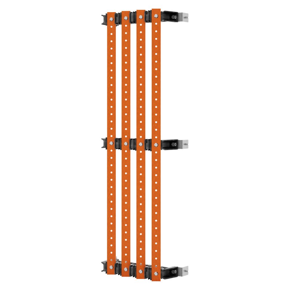  pereche de suporturi de bare - pentru bare plate 30x10 - 630a - pentru structuri d=400 - compartiment lateral - pentru qdx 630h