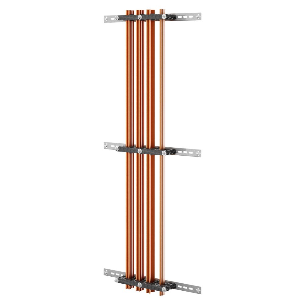 paire de porte-barres omnibus - pour barre omnibus profilée - 800-1250-1600 a - pour structures d=800 - compartiment latéral externe - pour qdx 1600h