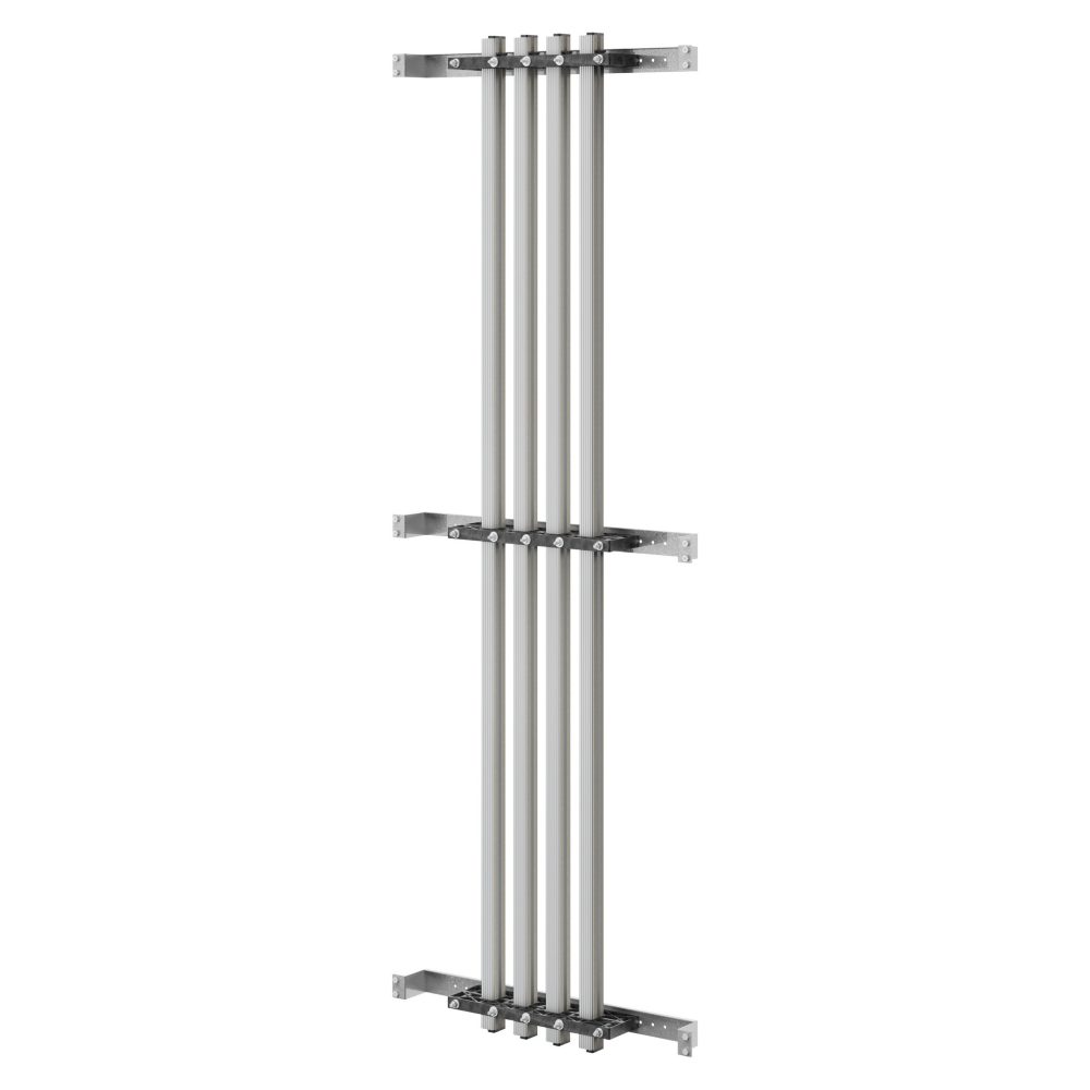  coppia di portabarre - per barre sagomate in alluminio - 630a - per strutture p=400 - struttura b=850 - per qdx 630h