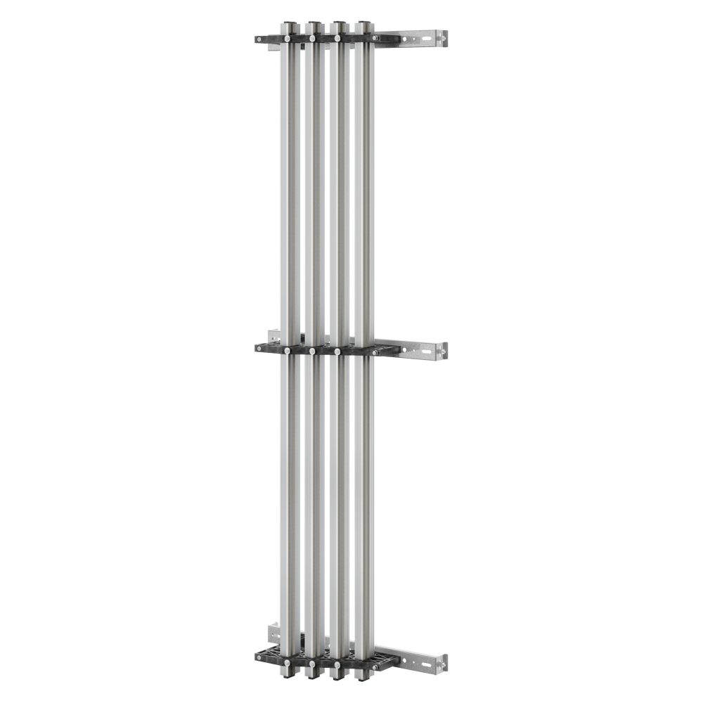  coppia di portabarre - per barre sagomate in alluminio - 1250 -1600a - per strutture p=600-800 - struttura b=600 - per qdx 1600h