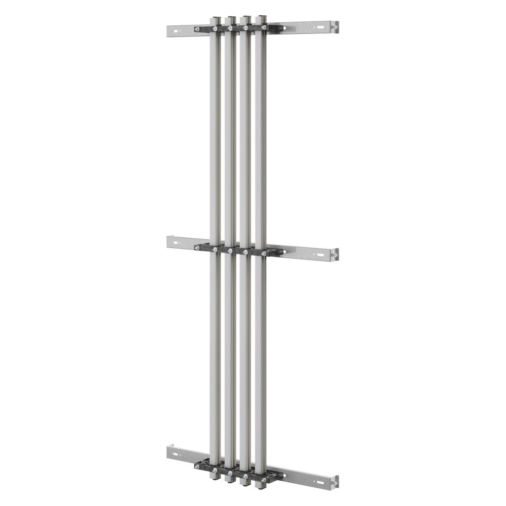 paire de porte-barres omnibus - pour barre omnibus profilée en aluminium - 630-800 a - pour structures d=600-800 - structures l=850 - pour qdx 1600h