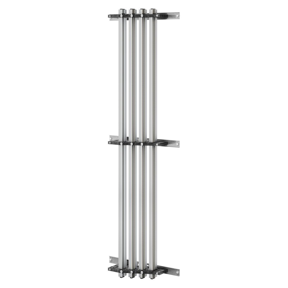  paar sammelschienen-halter - für profil-sammelschienen aus aluminium - 1250-1600a - für gestelle d=600 - aussenseitenfach - für qdx 1600h