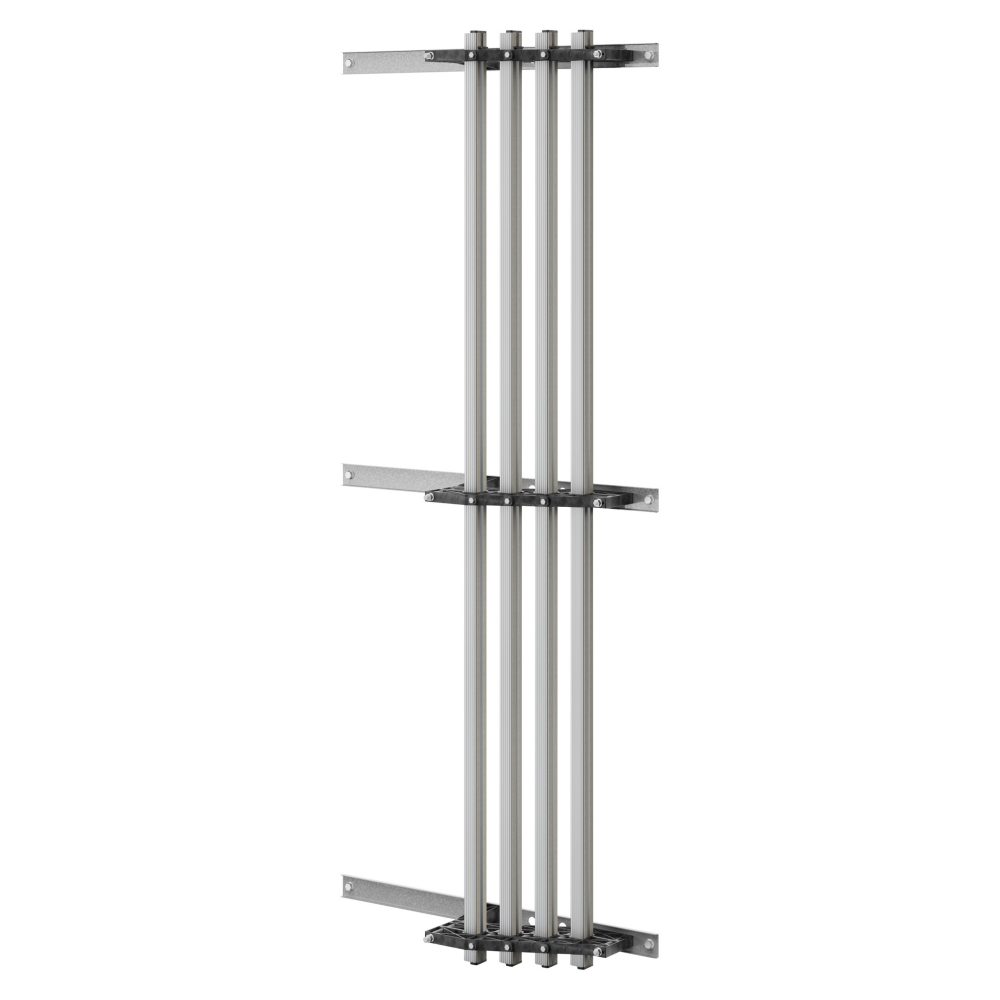 paire de porte-barres omnibus - pour barre omnibus profilée en aluminium - 630--800 a - pour structures d=800 - compartiment latéral externe - pour qdx 1600h
